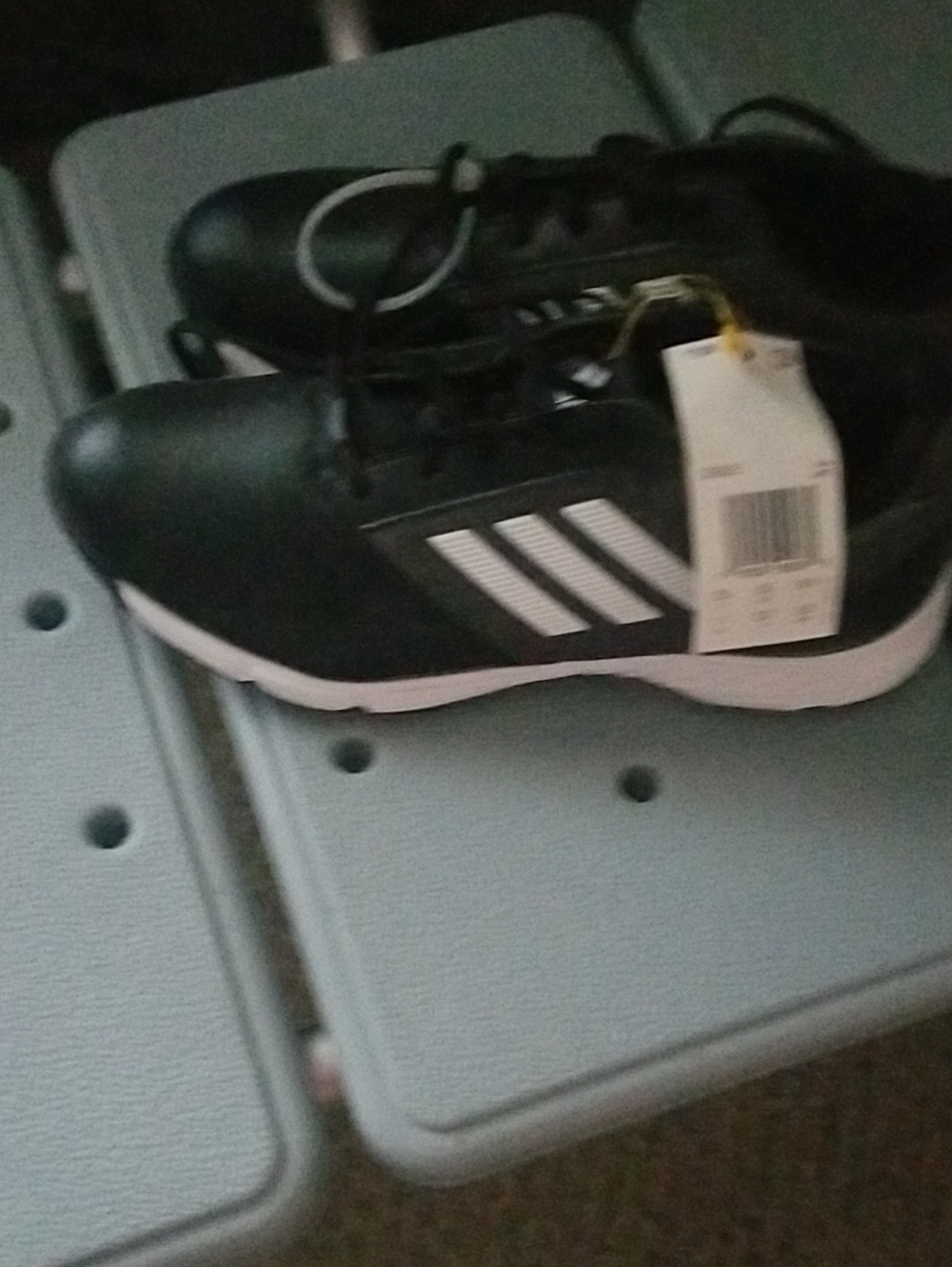 adidas Black and White Women's Athletic Shoes with Three Stripes
